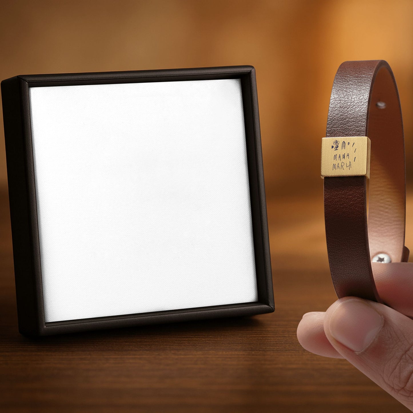 Lederarmband mit Gravur