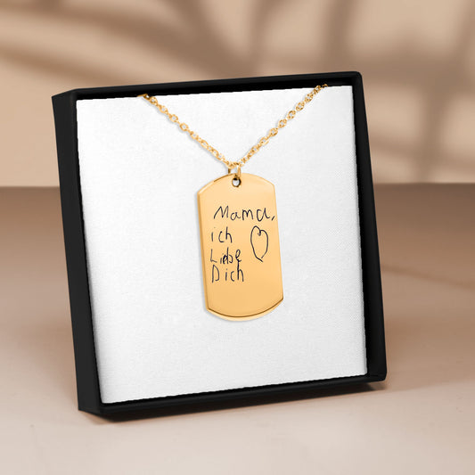 Halskette mit handschriftlicher Gravur