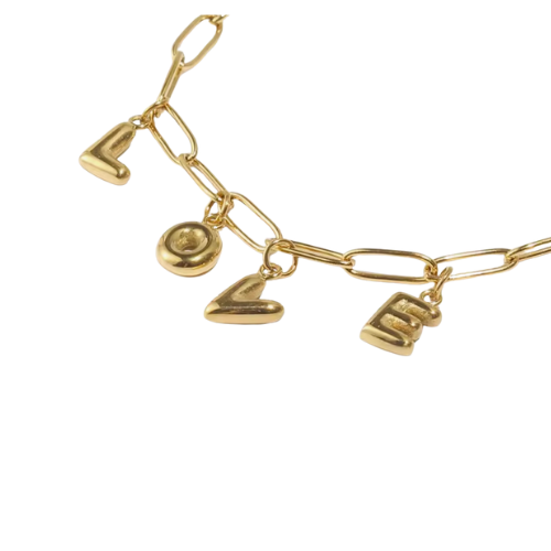 LOVE Halskette in Gold – Dein Symbol für Selbstliebe & Stärke