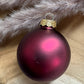 Personalisierte Weihnachtskugel mit großem Angangsbuchstaben
